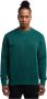Carlo colucci Casual Sweatshirt uit Basic Collectie Green Heren - Thumbnail 2