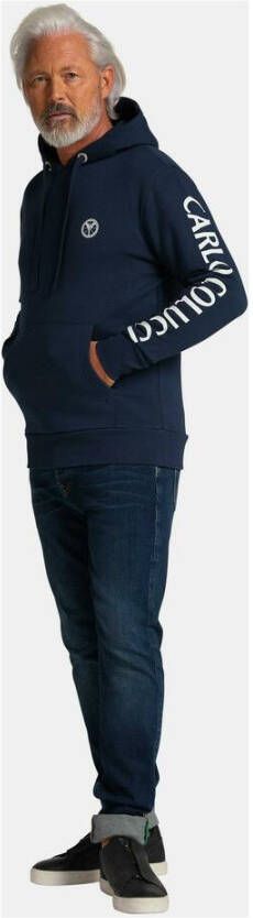 carlo colucci Sweatshoodie met letters corraradino Blauw Heren