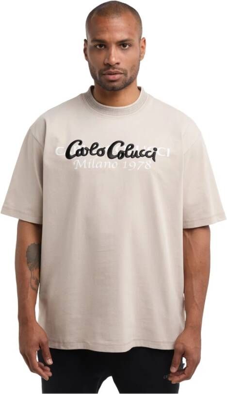 carlo colucci T-Shirts Beige Heren