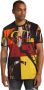 Carlo colucci Patchwork T-Shirt Dander Multicolor Heren - Thumbnail 2
