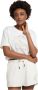 Carlo colucci Uniek Cropped Oversize T-Shirt White Dames - Thumbnail 2