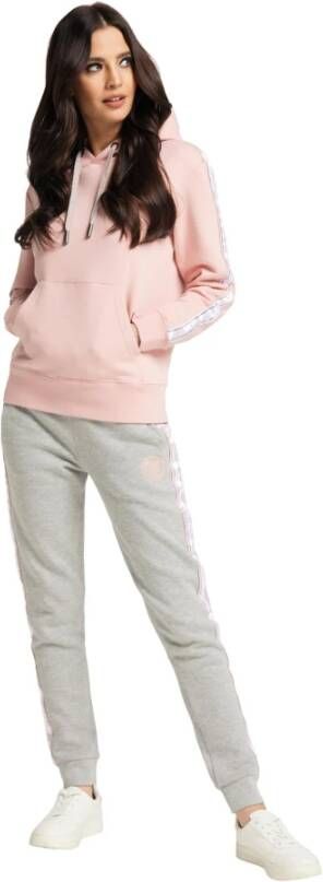 Carlo colucci Unieke Katoenen Sweatshirt voor Vrouwen Pink Dames