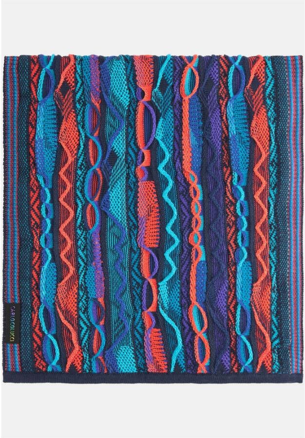 carlo colucci Unisex Strickschal Blauw Heren