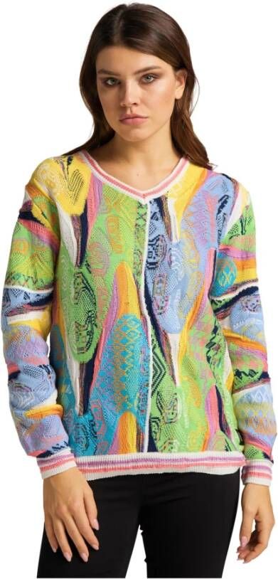 carlo colucci V-neck Knitwear Meerkleurig Dames