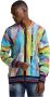 Carlo colucci Unieke Zip-through Sweatshirt voor Mannen Multicolor Heren - Thumbnail 2