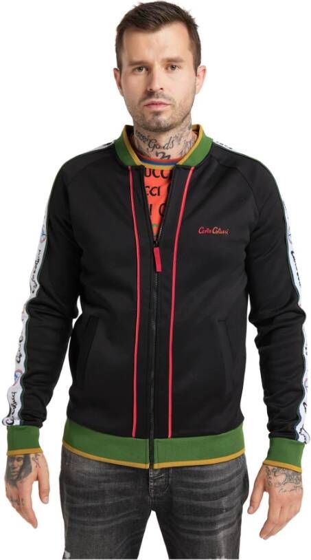 carlo colucci Sweater met rits Zwart Heren