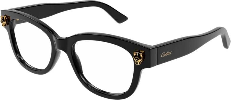 Cartier Zwarte Ss23 Dames Optische Brillen Zwart Dames