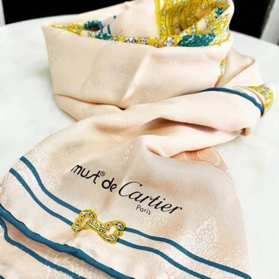 Cartier Vintage Pre-ownedSilkscarves Beige Dames