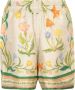 Casablanca Witte Bloemen Zijden Shorts Vrouwen Multicolor Dames - Thumbnail 6