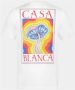 Casablanca Wit Mind ibrations Jersey T-Shirt White Heren - Thumbnail 2