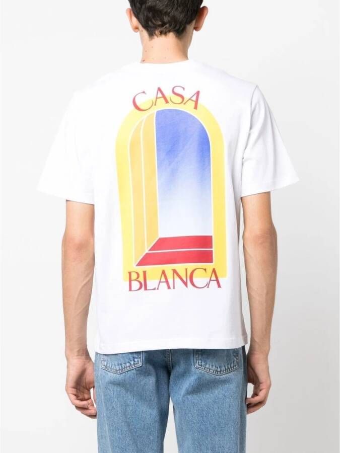 Casablanca T-Shirts Wit Heren