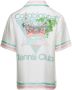 Casablanca Witte Tennis Club Icon Zijden Overhemd White Heren - Thumbnail 4
