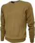 Cashmere Company Beige Crew Neck Sweater 1535 Yellow Heren - Thumbnail 2