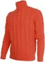 Cashmere Company Dolcevita Man beschouw Orange 1233 Cashmere en Lana Rood Heren - Thumbnail 2