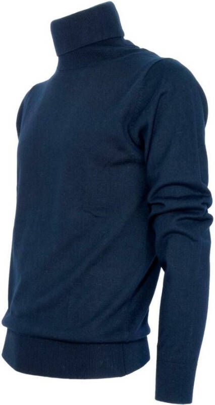 Cashmere Company Dolcevita -shirt 1510 Blauw Heren
