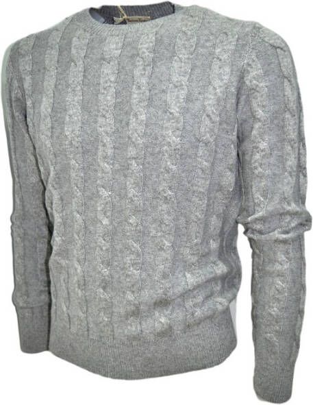 Cashmere Company Mannen Vlechttrui Grijs Heren