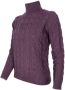 Cashmere Company Coltrui Purple Dames - Thumbnail 2