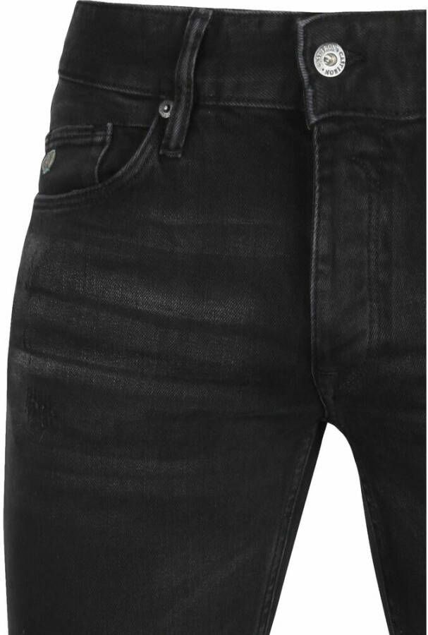 Cast Iron Slanke jeans gewassen Zwart Heren