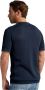 Cast Iron Knitted T-Shirt Navy Blauw Heren - Thumbnail 3