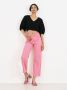 Catwalk Junkie Stijlvolle Jorden Straight Broeken voor Vrouwen Pink Dames - Thumbnail 7