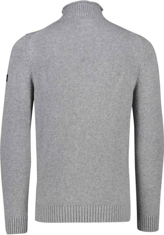Cavallaro Grijze Katoenen Slim Fit Coltrui Grijs Heren