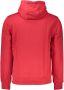 Cavalli Class Rode Katoenen Sweater met Capuchon Rood Heren - Thumbnail 2