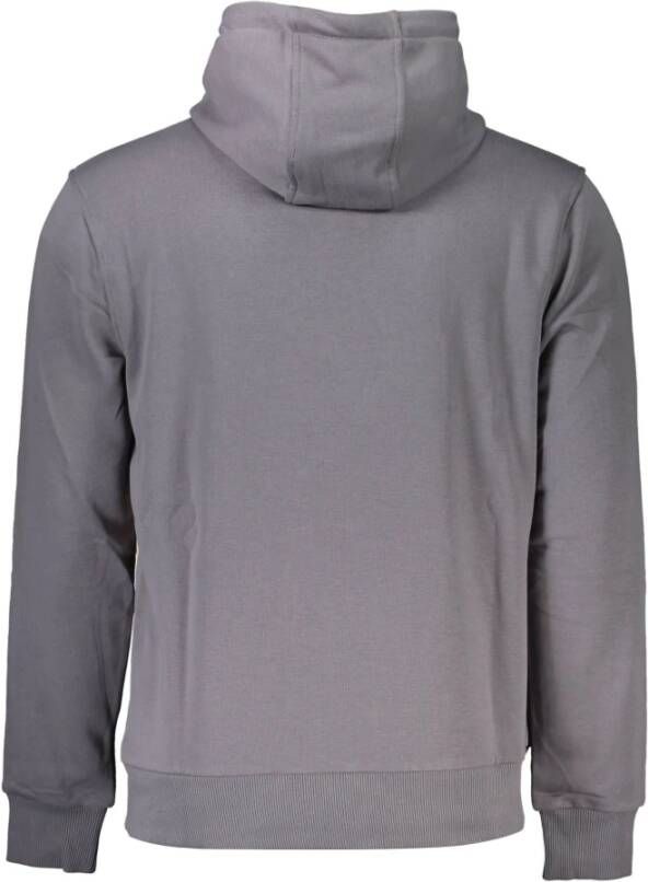 Cavalli Class Grijze Katoenen Sweater met Capuchon Grijs Heren