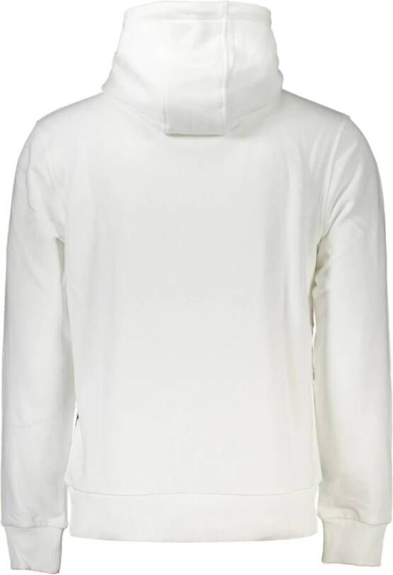 Cavalli Class Heren Hoodie met Geborsteld Print Wit Heren