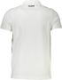 Cavalli Class Elegante witte katoenen polo met stijlvolle print White Heren - Thumbnail 2