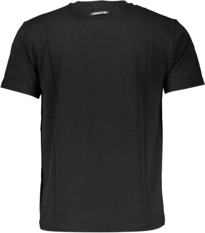 Cavalli Class Heren Logo Print T-Shirt Zwart Heren