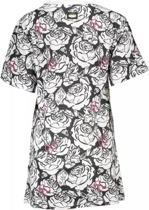 Cavalli Class Korte Mouw Witte Katoenen Jurk Wit Dames