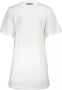Cavalli Class Elegante witte katoenen dagjurk met print White Dames - Thumbnail 2