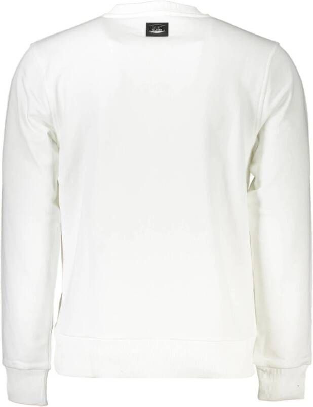 Cavalli Class Logo Print Sweatshirt voor Heren Wit Heren