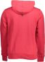 Cavalli Class Rode Katoenen Sweater met Capuchon en Print Rood Heren - Thumbnail 2