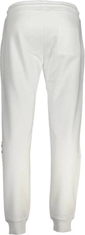 Cavalli Class Sportieve Broek met Elastische Tailleband en Enkelboeien Wit Heren