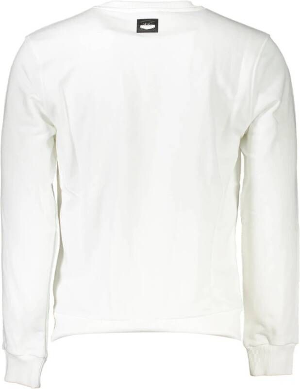 Cavalli Class Stijlvol Geborduurd Sweatshirt Wit Heren