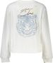 Cavalli Class Chique wit geborsteld gezellig sweatshirt White Dames - Thumbnail 2
