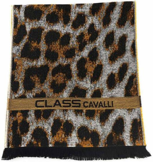 Cavalli Class Wool Scarf Bruin Dames