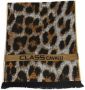 Cavalli Class Animalier Patroon Sjaal Accessoires Brown Heren - Thumbnail 2
