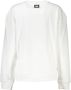 Cavalli Class Witte Katoenen Trui Lange Mouwen Ronde Hals Logo Print Wit Dames - Thumbnail 2