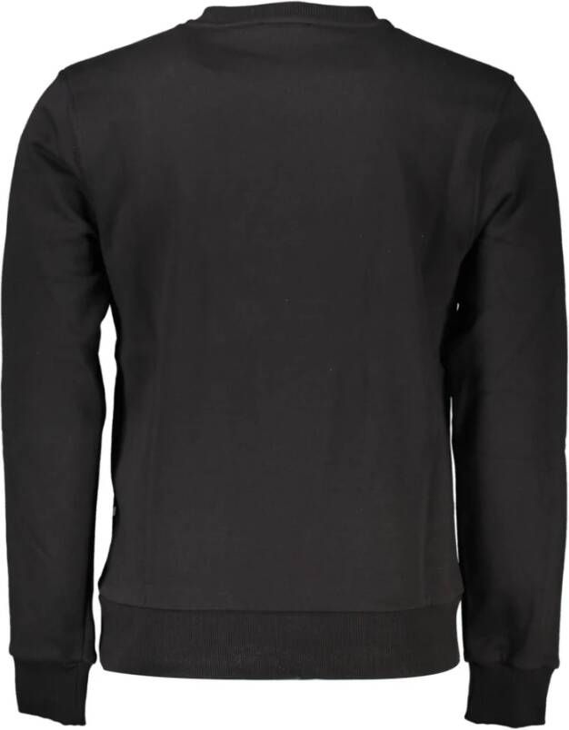 Cavalli Class Zwarte katoenen trui lange mouwen regular fit Zwart Heren