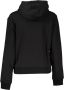 Cavalli Class Zwarte katoenen trui met capuchon en logoprint Black - Thumbnail 2