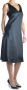 Celine Navy A-lijn Midi Jurk Grijs Dames - Thumbnail 2