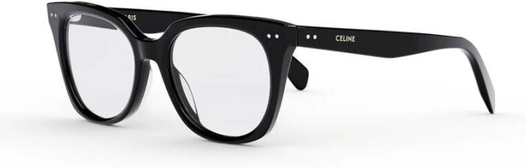 Celine Grote Brilmonturen met Dunne 2 Dots Zwart Dames