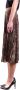 Celine Halflange Rok Luxueuze Wol en Zijde Mix Bruin Dames - Thumbnail 2