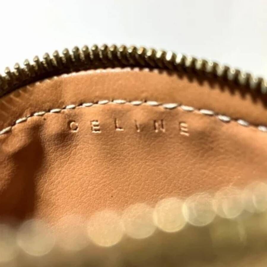 Celine Vintage Pre-owned Canvas wallets Brown Dames