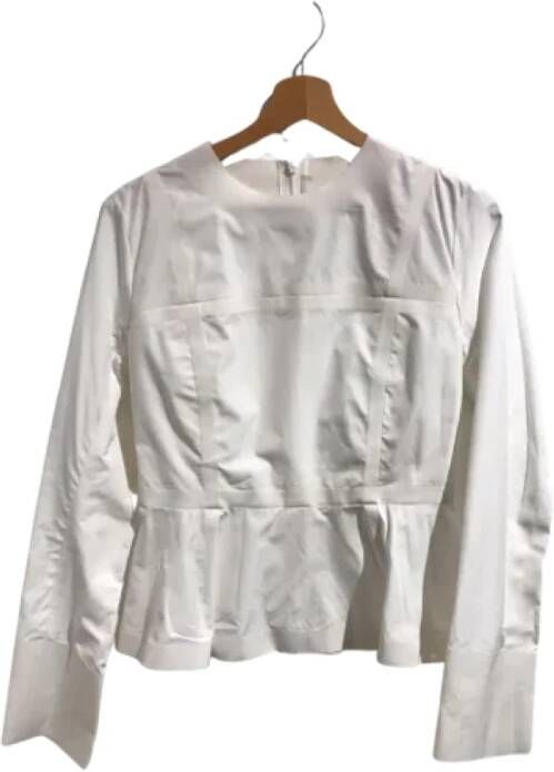 Celine Vintage Pre-owned Cotton tops Wit Dames