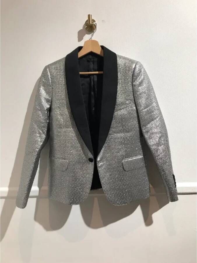 Celine Vintage Pre-owned Fabric outerwear Grijs Dames