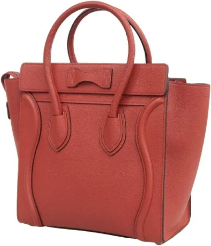 Celine Vintage Pre-owned Leather celine-bags Rood Dames
