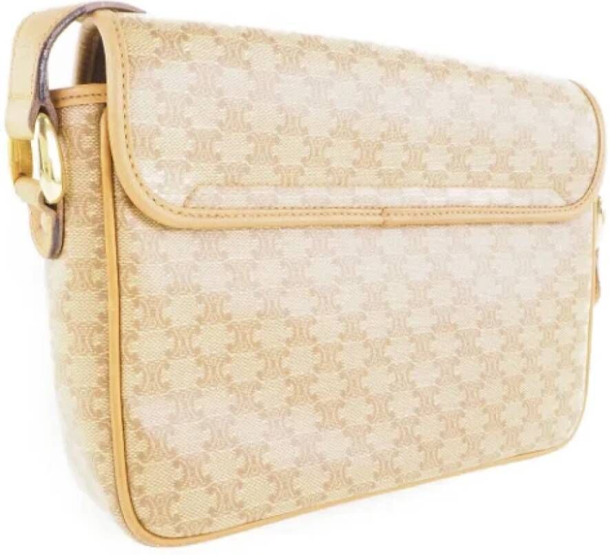 Celine Vintage Pre-owned Canvas celine-bags Beige Dames